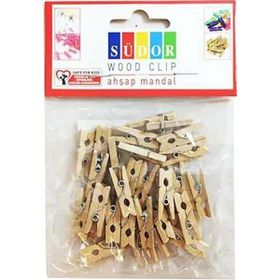 Südor Büyük 3.5 cm 20'li Naturel Ahşap Mandal