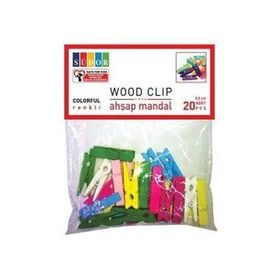 Südor Büyük 3.5 cm 20'li Naturel Ahşap Mandal