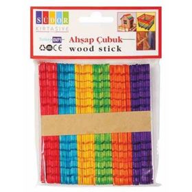 Südor Geçmeli Renkli Ahşap Çubuk