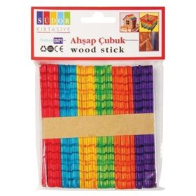 Südor Geçmeli Renkli Ahşap Çubuk