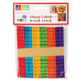 Südor Geçmeli Renkli Ahşap Çubuk