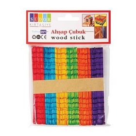 Südor Geçmeli Renkli Ahşap Çubuk