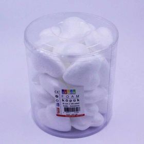 Südor Köpük Monalisa Kalp 6 cm 30 Adet Kavanoz