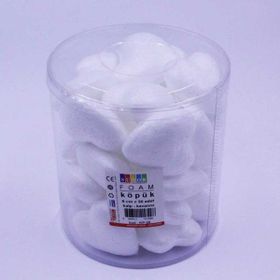 Südor Köpük Monalisa Kalp 6 cm 30 Adet Kavanoz
