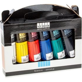Südor MA075-X6 6x75 ML Tüp Akrilik Boya Set
