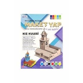 Südor MD205 Ahşap Maket Kız Kulesi Boyama Seti