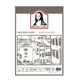 Südor Mona Lisa Şeffaf 95 gr 20 Yaprak Eskiz Defteri