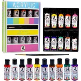 Südor Monalisa 10 Renk 40 ml + Fırça Akrilik Boya Seti