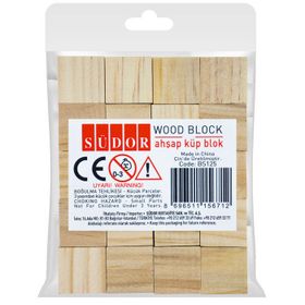 Südor Naturel 20'li Ahşap Küp Blok