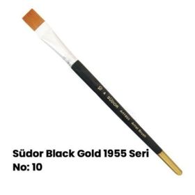 Südor No:10 Black Gold Düz Yassı Fırça