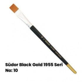 Südor No:10 Black Gold Düz Yassı Fırça