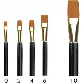 Südor No:6 Black Gold Düz Yassı Fırça