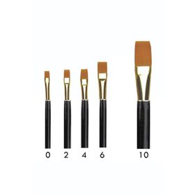 Südor No:6 Black Gold Düz Yassı Fırça