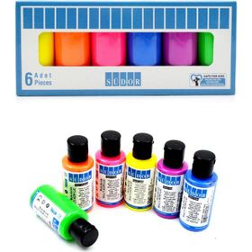 Südor SD116F Neon Fosforlu Set 6x40 ml Multi Akrilik Boya
