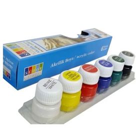 Südor SD121 15 ml 6 Renk Şişe Su Bazlı Akrilik Boya