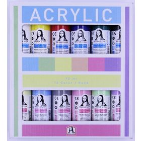 Südor SD150-X15 Monalisa 12x70 ml Chalk Normal Akrilik Boya Set