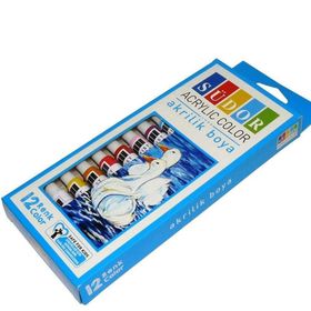 Südor SD195 Tüp 12 Renk 9 ML Akrilik Boya