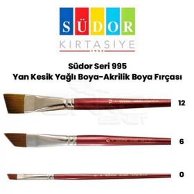 Südor Seri 995 Yan Kesik Yağlı Boya Akrilik Boya Fırçası