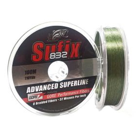 Sufix 832 Yeşil 0.20 mm 120 m 13.5 kg Çekme Kapasiteli Advanced Superline Braid Örgü Olta Misinası