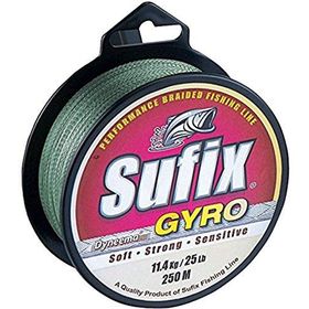 Sufix Gyro Braid Örgü 0.26 mm 15 kg 250 m Koyu Yeşil Olta İpi Misinası