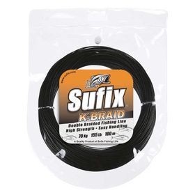 Sufix K Braid 44 Lb 100 m 19 kg 2X Siyah İp Misina