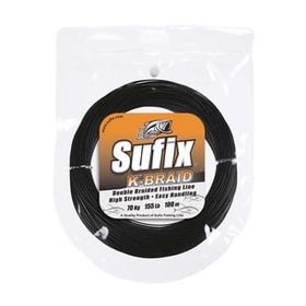 Sufix K Braid 44 Lb 100 m 19 kg 2X Siyah İp Misina