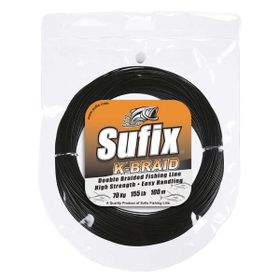 Sufix K Braid 44 Lb 100 m 19 kg 2X Siyah İp Misina