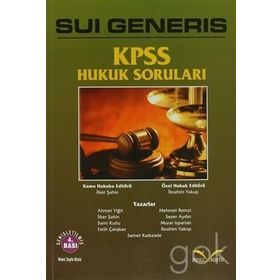 SUI GENERIS KPSS HUKUK SORULARI - KOLEKTIF