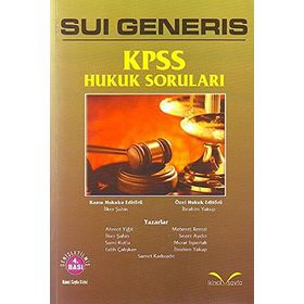 SUI GENERIS KPSS HUKUK SORULARI - KOLEKTIF