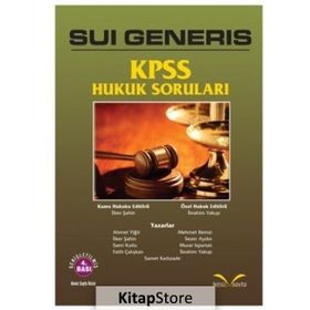 SUI GENERIS KPSS HUKUK SORULARI - KOLEKTIF