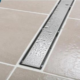 Sukar 1154-1035023-01 Line 2 50 cm Plain Izgaralı Krom Duş Kanalı