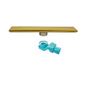 Sukar 1156-1035000-71 Line 6 50 cm Gold Plain Izgaralı Duş Kanalı