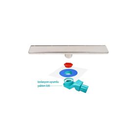Sukar 1156-1036000-01 Line 6 60 cm Plain Izgaralı Duş Kanalı