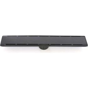 Sukar 1156-1036000-31 Line 6 60 cm Siyah Plain Izgaralı Duş Kanalı