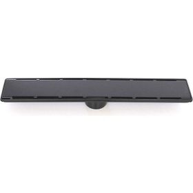 Sukar 1156-1036000-31 Line 6 60 cm Siyah Plain Izgaralı Duş Kanalı