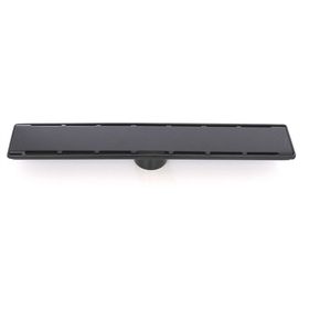 Sukar 1156-1036000-31 Line 6 60 cm Siyah Plain Izgaralı Duş Kanalı