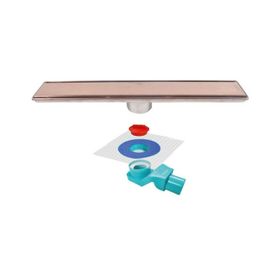 Sukar 1156-1036000-51 Line 6 60 cm Bronz Plain Izgaralı Duş Kanalı