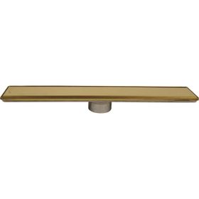 Sukar 1156-1036000-71 Line 6 60 cm Gold Plain Izgaralı Duş Kanalı