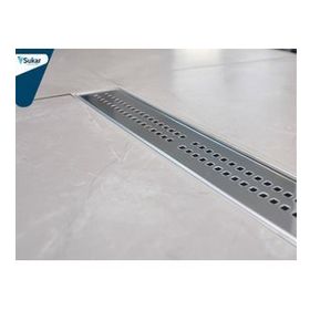 Sukar Duş Kanalı Paslanmaz Q50 Çıkış 60 cm Süzgeç