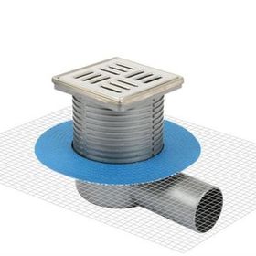 Sukar Line 10x10 cm Q50 Yandan 10 Çelik Muf Çizgili Yalıtımlı Yer Süzgeci