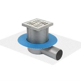 Sukar Line 10x10 cm Q50 Yandan 10 Çelik Muf Çizgili Yalıtımlı Yer Süzgeci