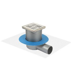 Sukar Line 10x10 cm Q50 Yandan 10 Çelik Muf Çizgili Yalıtımlı Yer Süzgeci