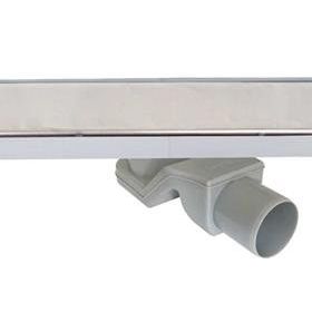 Sukar Line 40 cm 4 E Plain Izgaralı Krom Duş Kanalı