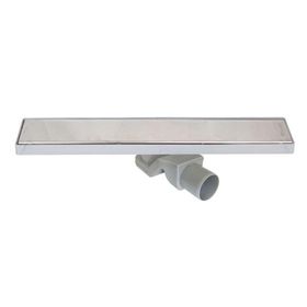 Sukar Line 40 cm 4 E Plain Izgaralı Krom Duş Kanalı