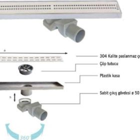 Sukar LINE/4E 60 cm Cube Izgaralı Süzgeç