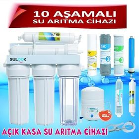 Sulook 103 10 Aşamalı 8 lt Çelik Tanklı Açık Kasa Su Arıtma Cihazı