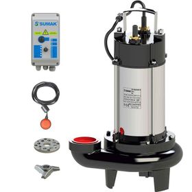 Sumak SBRT18/2 Trifaze 380V 1.5 HP Bıçaklı Foseptik Dalgıç Pompa