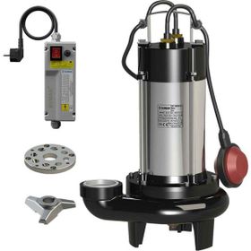 Sumak SBRT18/2P Trifaze 380V 1.8 HP Parçalayıcı Bıçaklı Foseptik Dalgıç Pompa