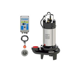 Sumak SBRT18/2P Trifaze 380V 1.8 HP Parçalayıcı Bıçaklı Foseptik Dalgıç Pompa