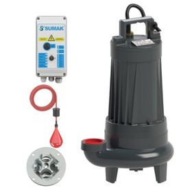 Sumak SBRT75/3-P Trifaze 380V 7.5 HP Parçalayıcı Bıçaklı Foseptik Dalgıç Pompa